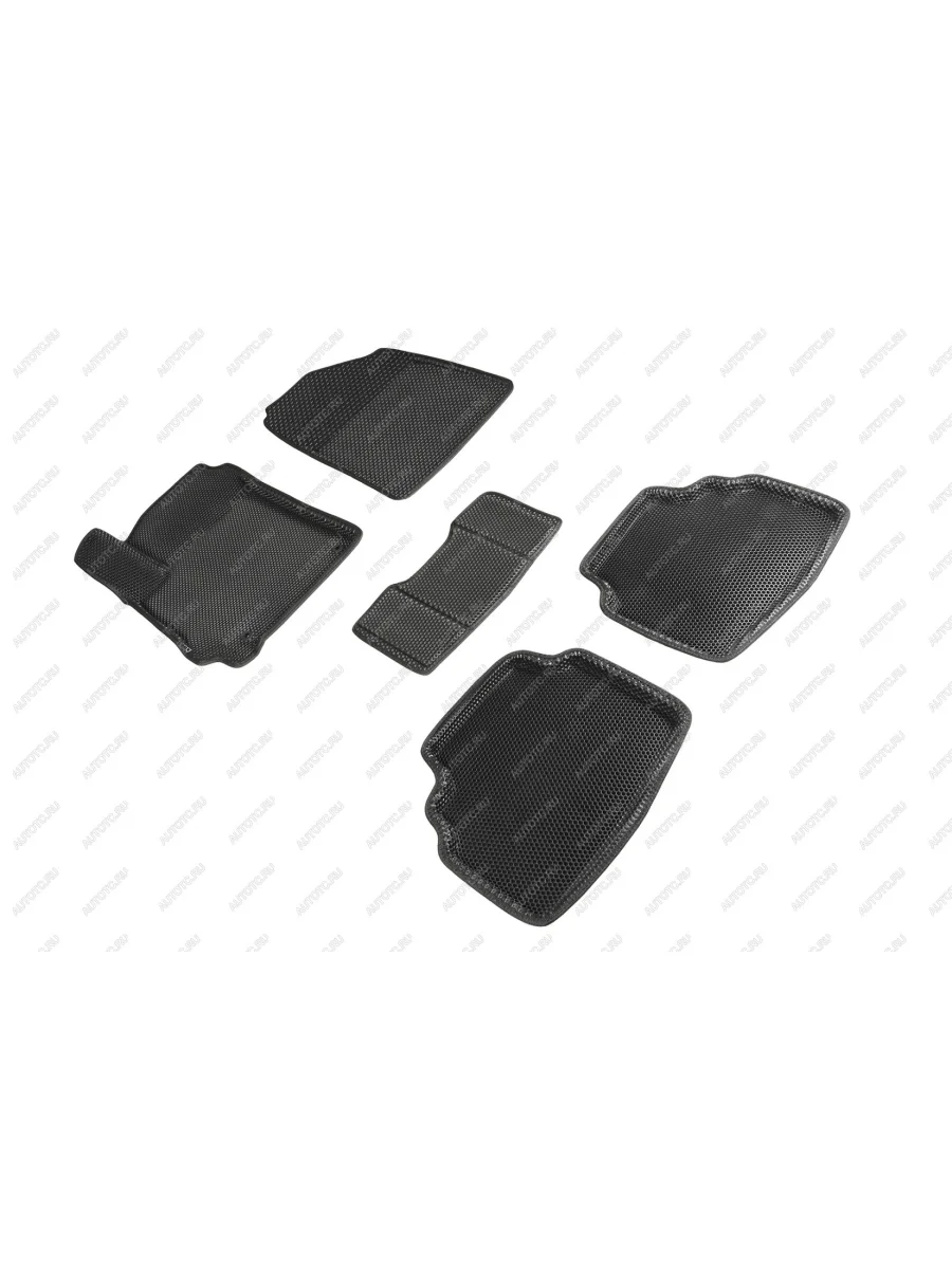 Коврики в салон (3D EVA СОТА ) Seintex KIA Seltos SP2 дорестайлинг (2019-2022) (черный)  в Керчи Республика Крым