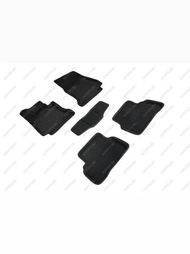 Коврики в салон (3D EVA СОТА ) Seintex (черный) Mercedes-Benz C-Class W205 дорестайлинг седан (2015-2018)