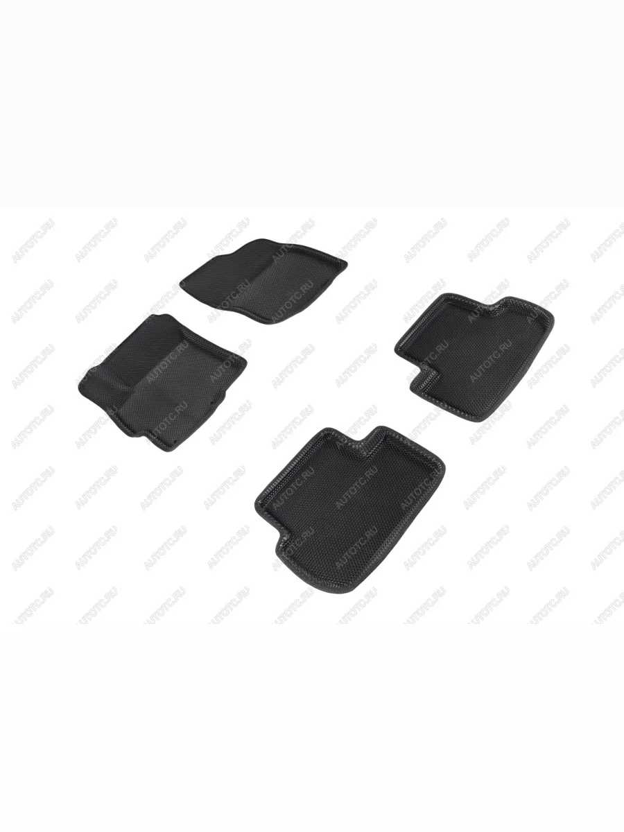 Коврики в салон (3D EVA СОТА ) Seintex Mitsubishi Lancer 10 CY седан дорестайлинг (2007-2010) (черный)  с доставкой в г. Керчь