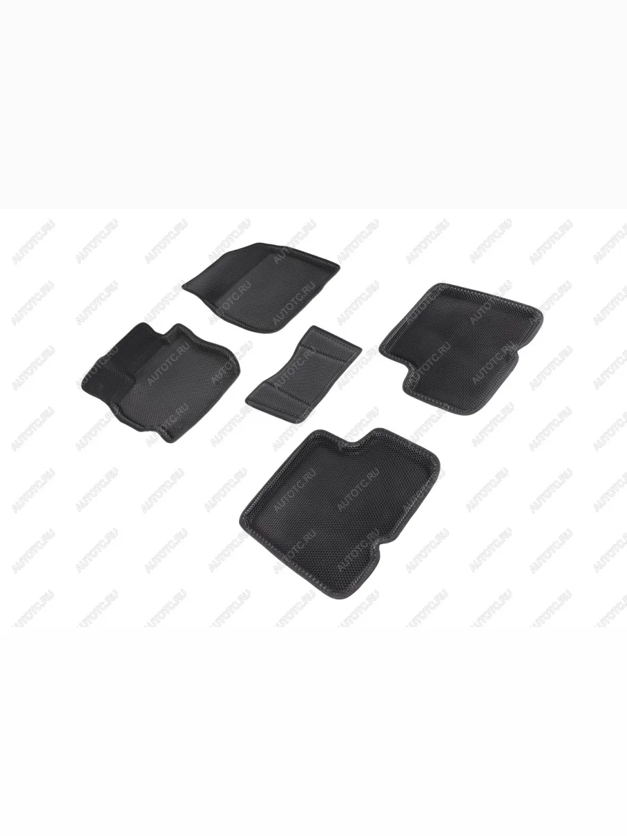 Коврики в салон (3D EVA СОТА ) Seintex Nissan Almera 3 G15 седан (2012-2019) (черный)  в Самаре Самарской области