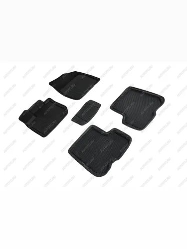  Коврики в салон (3D EVA СОТА ) Seintex (черный) Renault Logan  2 (2014-2025) дорестайлинг, рестайлинг