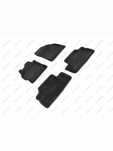 Коврики в салон (3D EVA СОТА ) Seintex (черный) Toyota Corolla E150 седан рестайлинг (2009-2013)