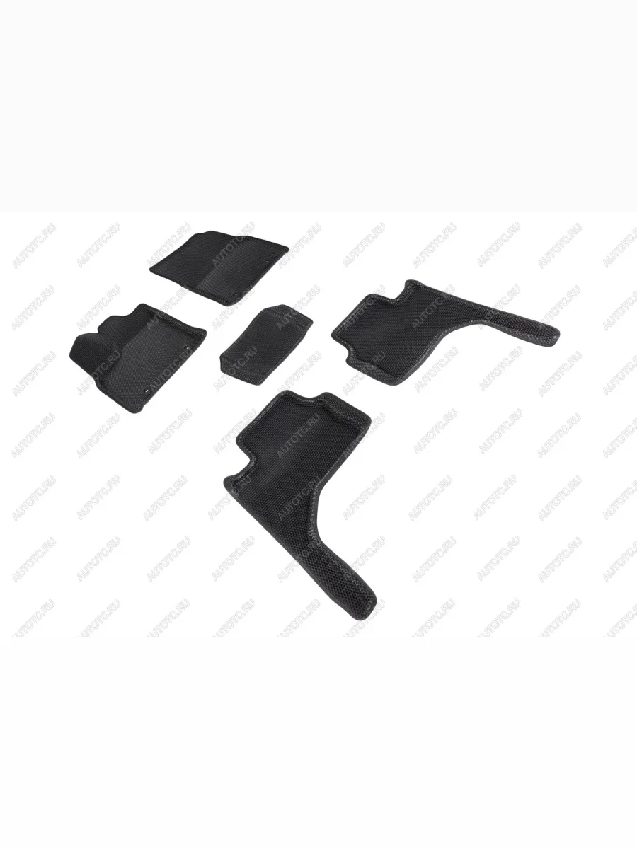 Коврики в салон (3D EVA СОТА ) Seintex Toyota Land Cruiser J300 дорестайлинг (2021-2025) (черный)  в Перми Пермском крае