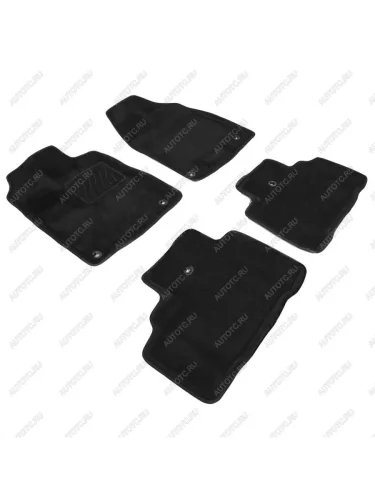 Коврики в салон (3D ВОРС ) Seintex (черный) Hongqi H5 (2022-2025)