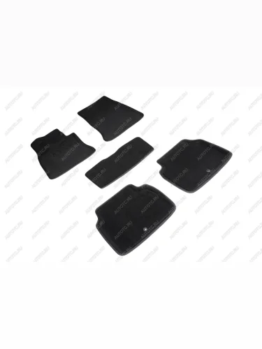 Коврики в салон (3D ВОРС ) Seintex (черный) GENESIS G80 RG3 седан (2020-2022)