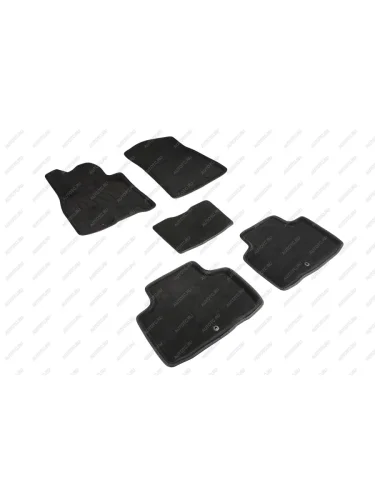 Коврики в салон (3D ВОРС ) Seintex (черный) GENESIS GV80 1 JK1 дорестайлинг (2020-2022)