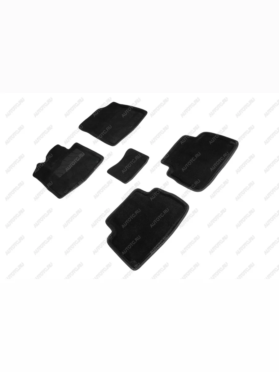 Коврики в салон (5 мест 3D ВОРС ) Seintex Hyundai Santa Fe TM рестайлинг (2020-2022) (черный)  в Керчи Республика Крым