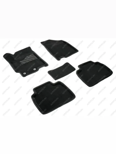 Коврики в салон (3D ВОРС) Seintex (черный) JAC J7 лифтбэк (2020-2025)