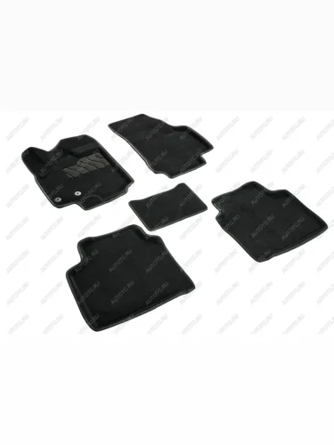  Коврики в салон (3D ВОРС) Seintex (черный) JAC JS6 (2022-2025)