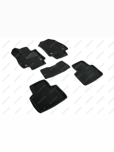 Коврики в салон (3D ВОРС) Seintex (черный) Lexus NX350 AZ20 (2021-2022)