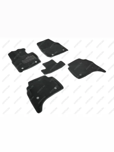 Коврики в салон (3D ВОРС) Seintex (черный) Land Rover Range Rover  5 L460 (2021-2025)