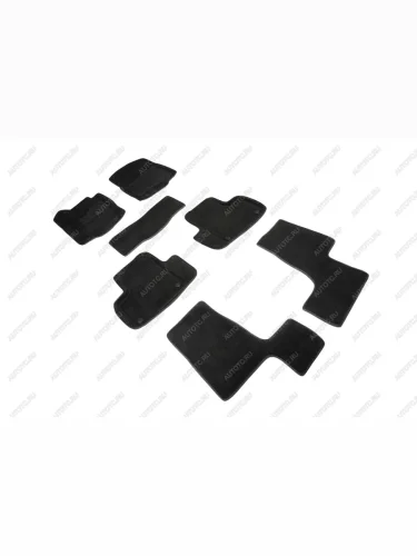 Коврики в салон (3D ВОРС) Seintex (черный) Mercedes-Benz GL class X166 дорестайлинг (2012-2016)