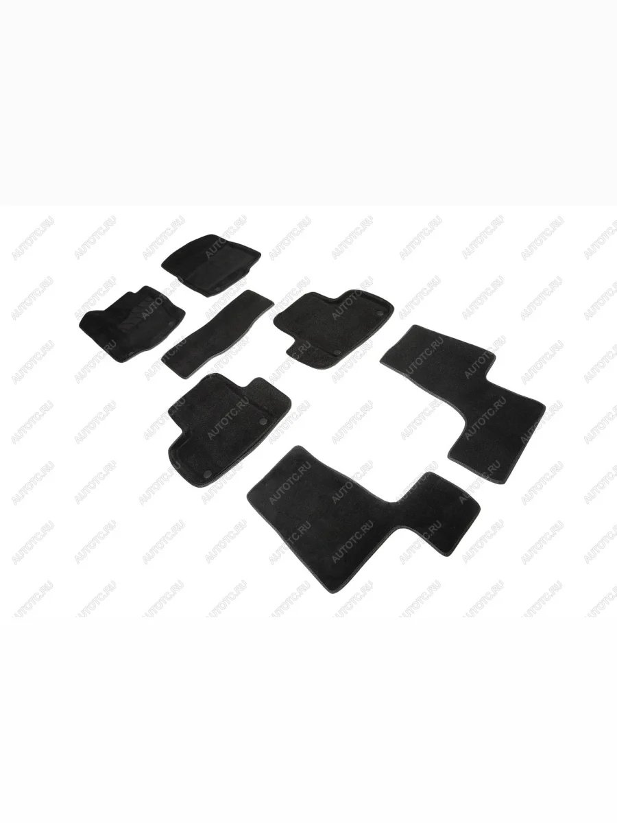 Коврики в салон (3D ВОРС) Seintex Mercedes-Benz GL class X166 дорестайлинг (2012-2016) (черный)  в Перми Пермском крае