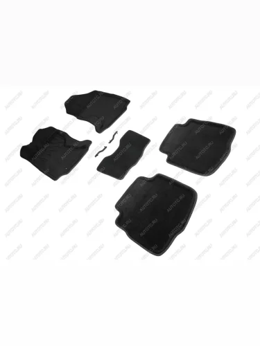 Коврики в салон (3D ВОРС) Seintex (черный) Subaru Outback  BT (2019-2025) универсал