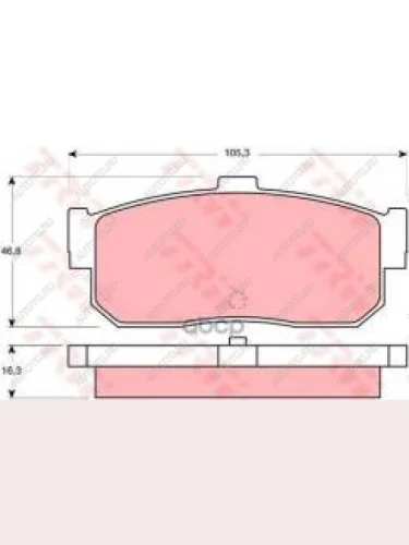 Колодки тормозные задние (4шт.) TRW Nissan Maxima A32 (1994-2000)