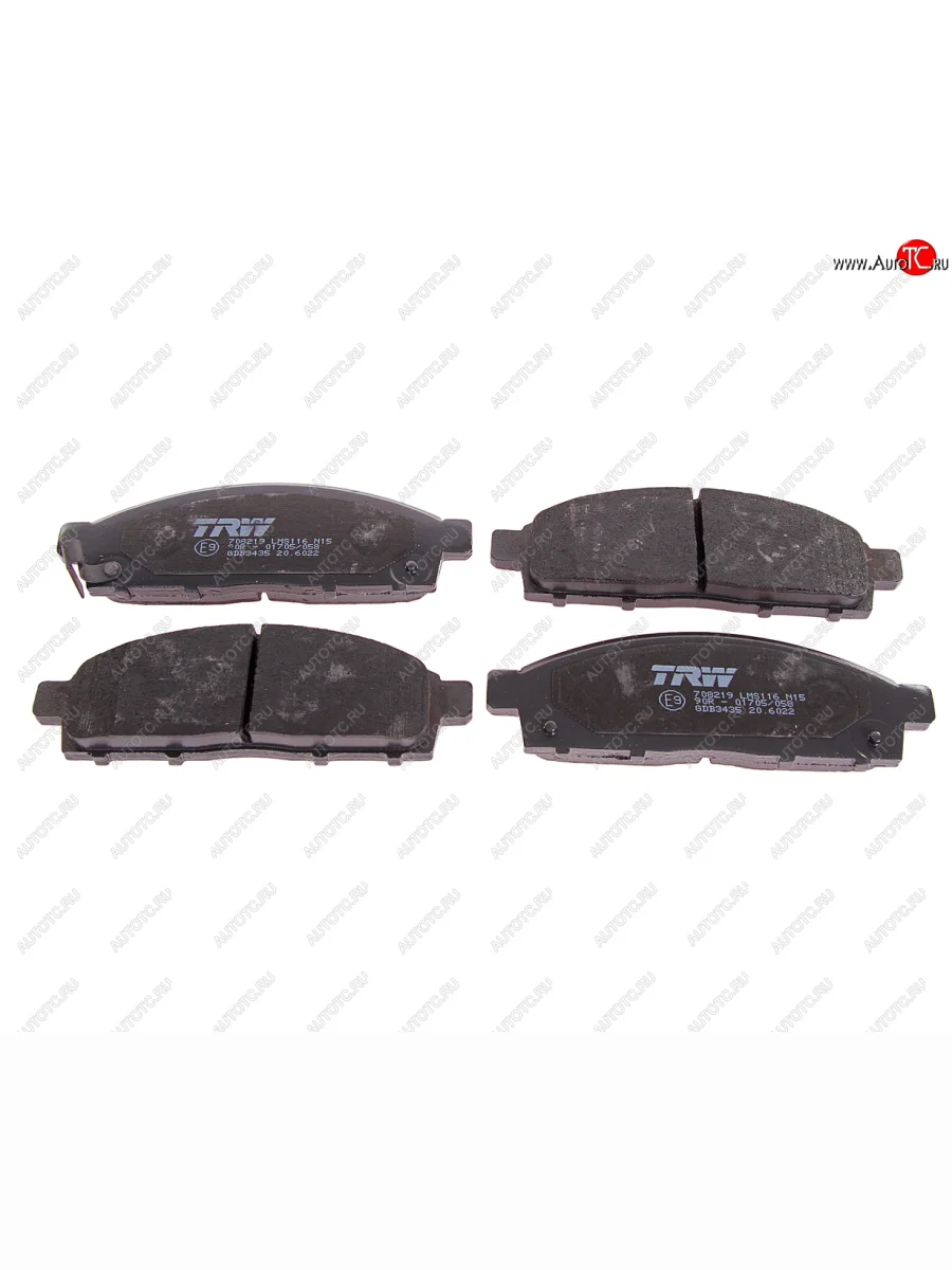 Колодки тормозные передние (4шт.) TRW Mitsubishi L200 4  дорестайлинг (2006-2014)  в Самаре Самарской области