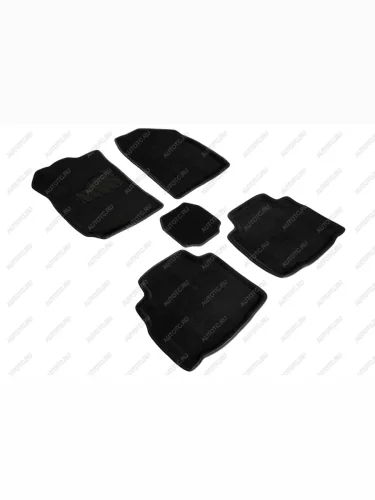 Коврики в салон (3D ВОРС ) Seintex (черный) Changan CS85 Coupe дорестайлинг (2018-2021)