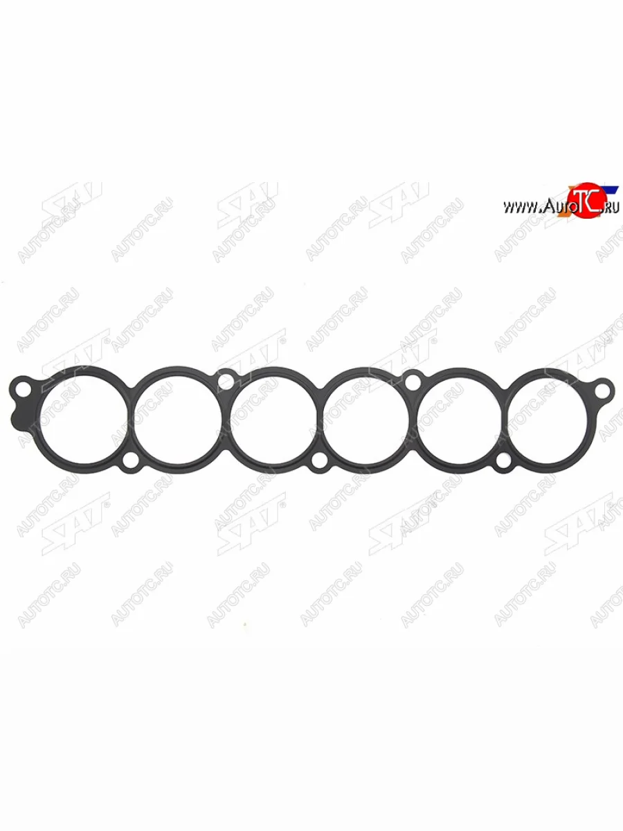 Прокладка впускного коллектора 6G75 3,8 центр SAT Mitsubishi Pajero 4 V90 дорестайлинг (2006-2011)  с доставкой в г. Керчь