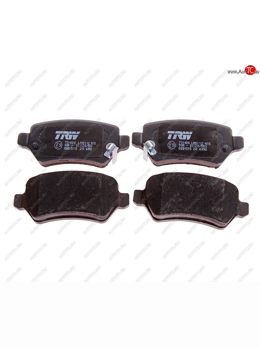 Колодки тормозные задние (4шт.) TRW Opel Astra G седан (1998-2005)  в Самаре Самарской области