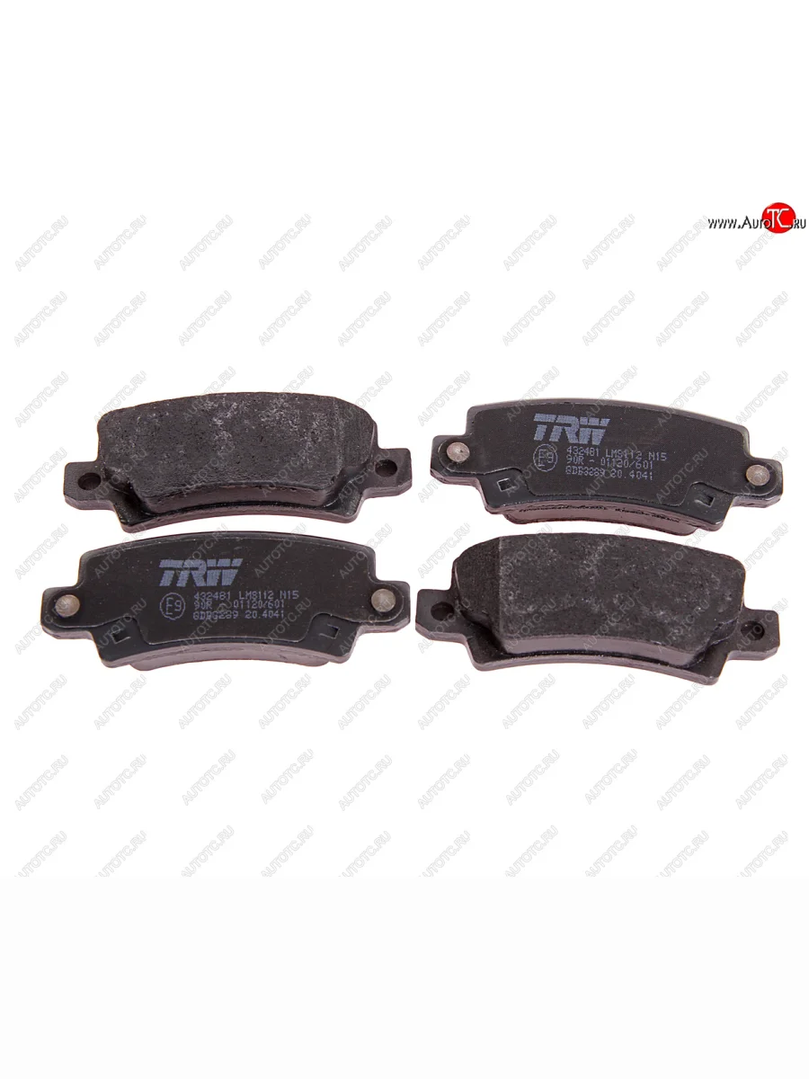 Колодки тормозные задние (4шт.) TRW Toyota Corolla E120 седан дорестайлинг (2000-2004)  в Самаре Самарской области
