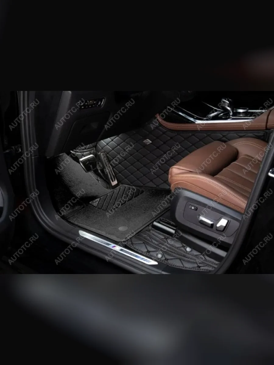 Ковры (Кожа + Текстиль экокожа) Автопилот Changan CS55 дорестайлинг (2017-2018) (черный)  с доставкой в г. Керчь