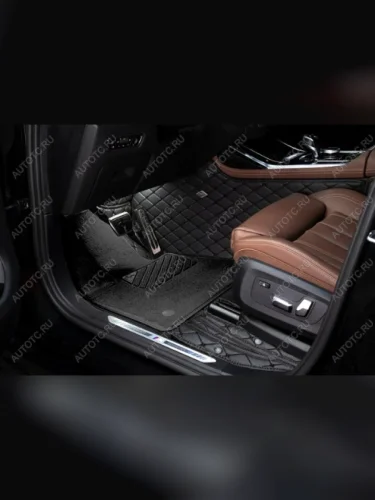 Ковры (с 2021г. Кожа + Текстиль экокожа) Автопилот (черный) Geely Atlas Pro  NL3 (2019-2025)