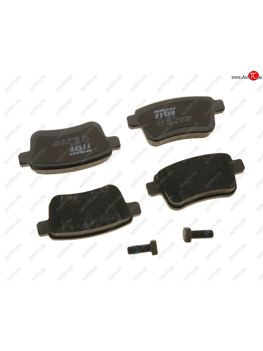 Колодки тормозные задние (4шт.) TRW Renault Kangoo KW0 рестайлинг (2013-2016)  с доставкой в г. Керчь