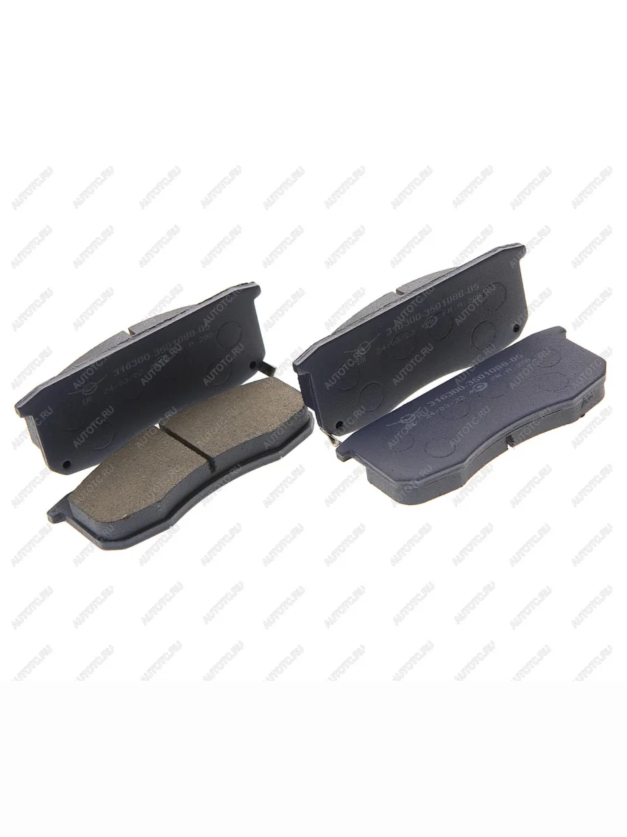 Колодки тормозные передние с индикатором износа (4шт.) UAZ Уаз 315195 Хантер (2003-2025)  в Керчи Республика Крым