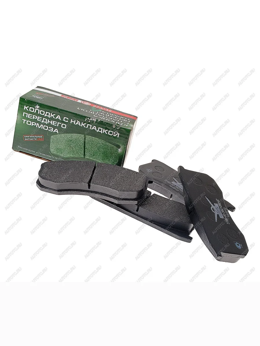 Колодки тормозные передние (4шт.) UAZ Уаз Патриот 23632 дорестайлинг пикап (2008-2014)  в Самаре Самарской области