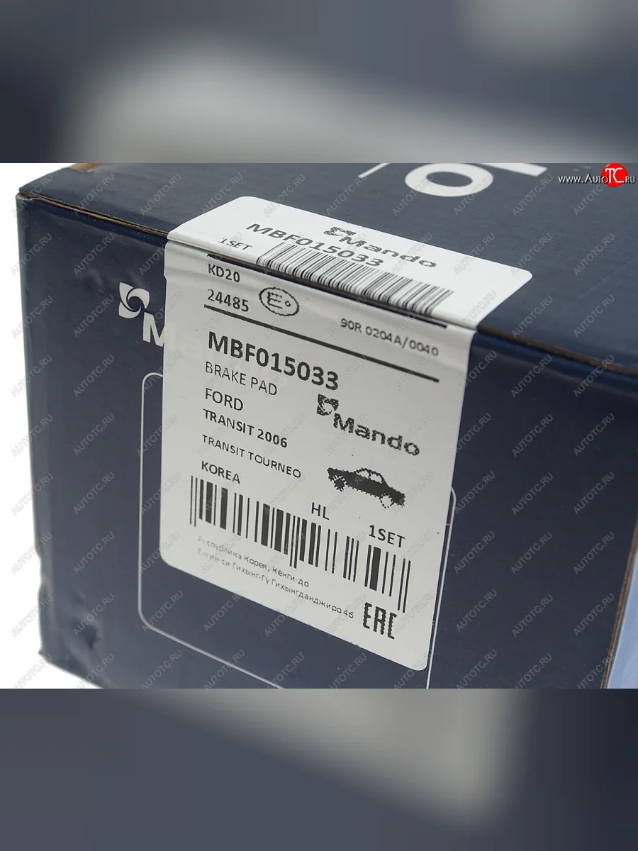 Колодки тормозные передние (4шт.) MANDO Ford Transit цельнометаллический фургон (2014-2022)  в Перми Пермском крае