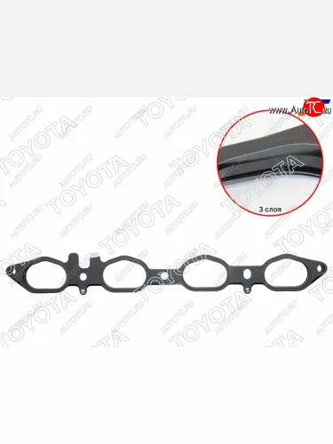 Прокладка впускного коллектора 2UZ TOYOTA Lexus GX470 J120 дорестайлинг (2002-2007)