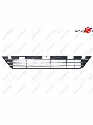 Нижняя решетка переднего бампера SAT (молдинг хром) Volkswagen Touareg 2 NF рестайлинг (2014-2018)