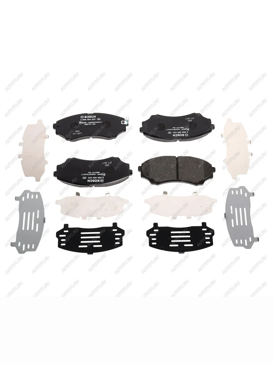 Колодки тормозные передние (4шт.) BOSCH Mazda BT-50 (2006-2011)  в Самаре Самарской области