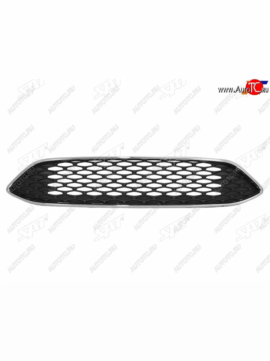 Решетка радиатора SAT Ford Focus 3 седан рестайлинг (2014-2019) (хром)  с доставкой в г. Керчь