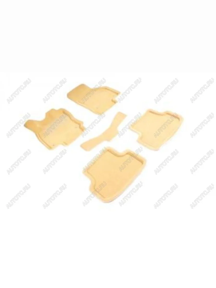 Коврики в салон (3D ворс) Seintex Audi Q5 8R дорестайлинг (2008-2012) (бежевый)  с доставкой в г. Керчь