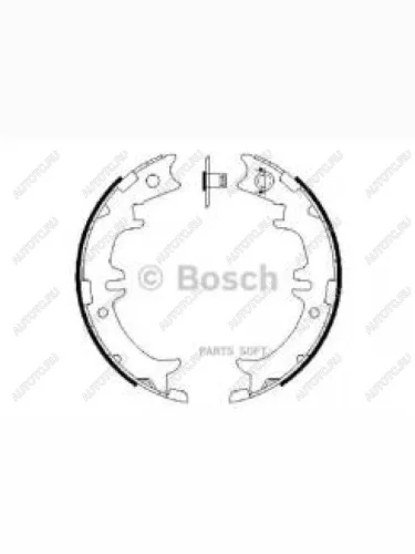 Колодки тормозные задние барабанные (4шт.) BOSCH Toyota RAV4 XA305 5 дв. дорестайлинг (2005-2009)