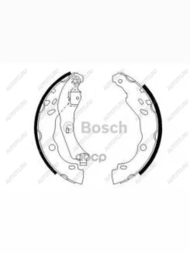 Колодки тормозные задние барабанные (4шт.) BOSCH Renault Clio BB дорестайлинг, хэтчбэк 5 дв. (1998-2002)