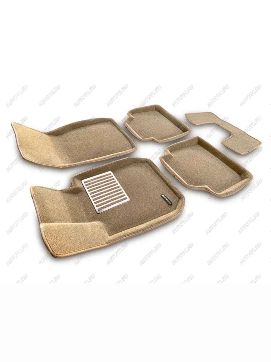 Коврики в салон (X-Drive 3D ворс) Seintex BMW 3 серия F30 седан дорестайлинг (2012-2015) (бежевый)  в Керчи Республика Крым