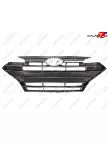 Решетка радиатора SAT (молдинг хром) Hyundai Elantra  AD (2018-2020) рестайлинг