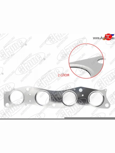 Прокладка выпускного коллектора L12A L13A L15A STONE Honda Civic FD седан дорестайлинг (2005-2008)