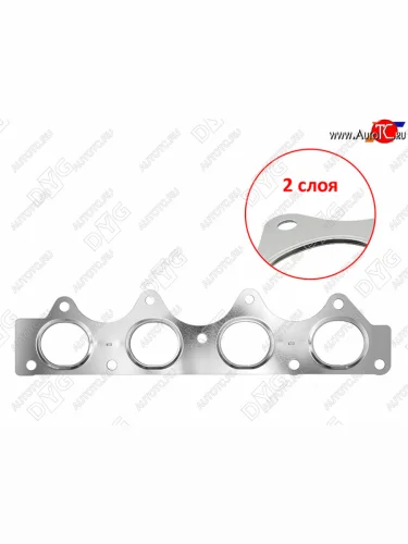 Прокладка выпускного коллектора G4FC1,6 G4FA1,4 DYG KIA Soul AM рестайлинг (2011-2014)