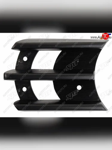 Левая вставка переднего бампера (с отверстием под ПТФ) SAT Mitsubishi Pajero Sport  PA (1996-2008) дорестайлинг, рестайлинг