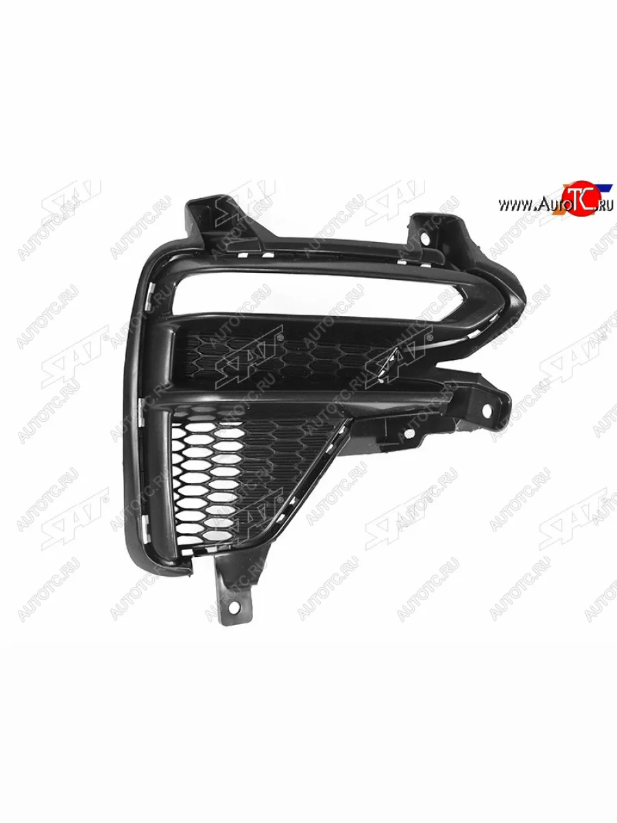 Правая вставка переднего бампера (не под сонар, с отверстием под ПТФ) SAT KIA Cerato 4 BD дорестайлинг седан (2018-2021)  в Перми Пермском крае