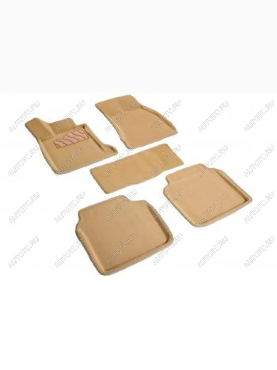 Коврики в салон (3D ворс) Seintex BMW 7 серия F01-F04 седан (2008-2015) (бежевый)  в Керчи Республика Крым