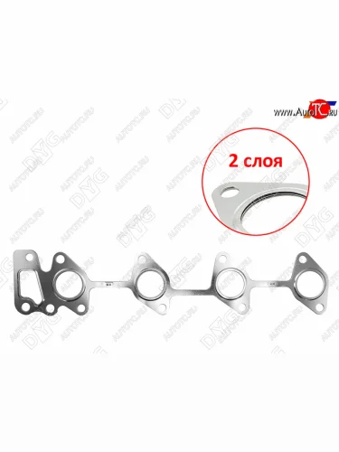 Прокладка выпускного коллектора D4EB 2,2 D4EA 2,0 DYG KIA Optima 2 MG седан (2005-2010)