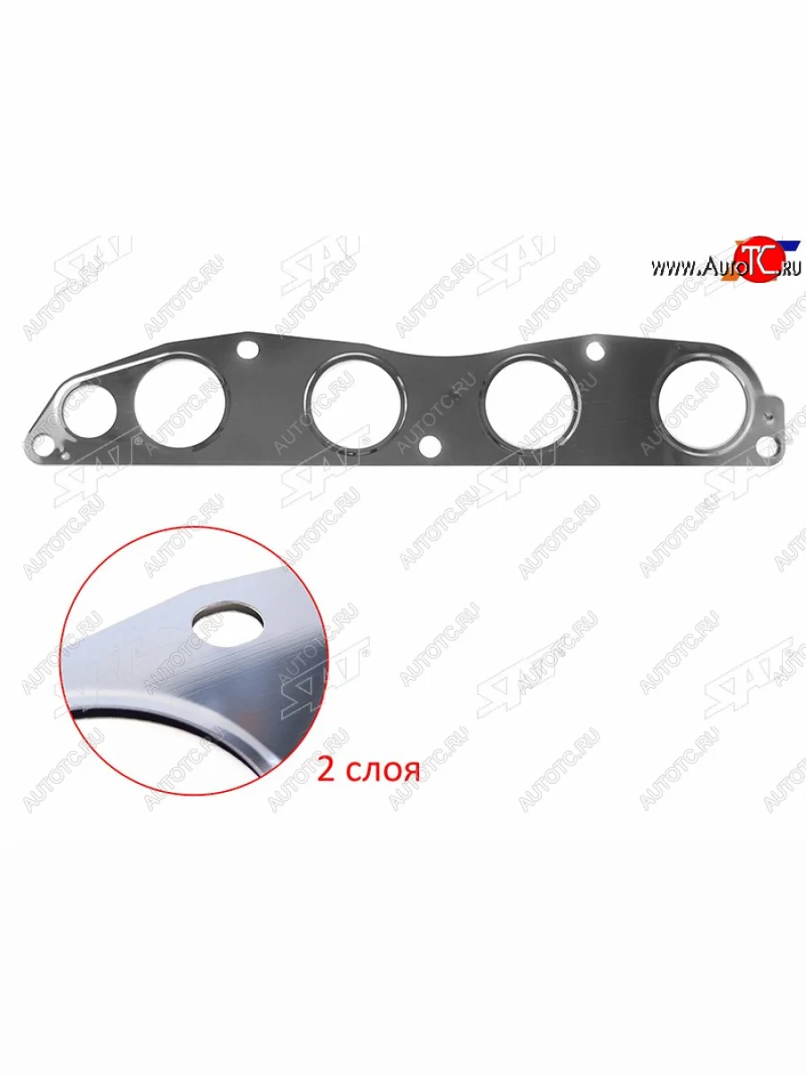 Прокладка выпускного коллектора 4A91 4A92 1.5 1.6 SAT Mitsubishi Lancer 10 CY седан дорестайлинг (2007-2010)  с доставкой в г. Керчь