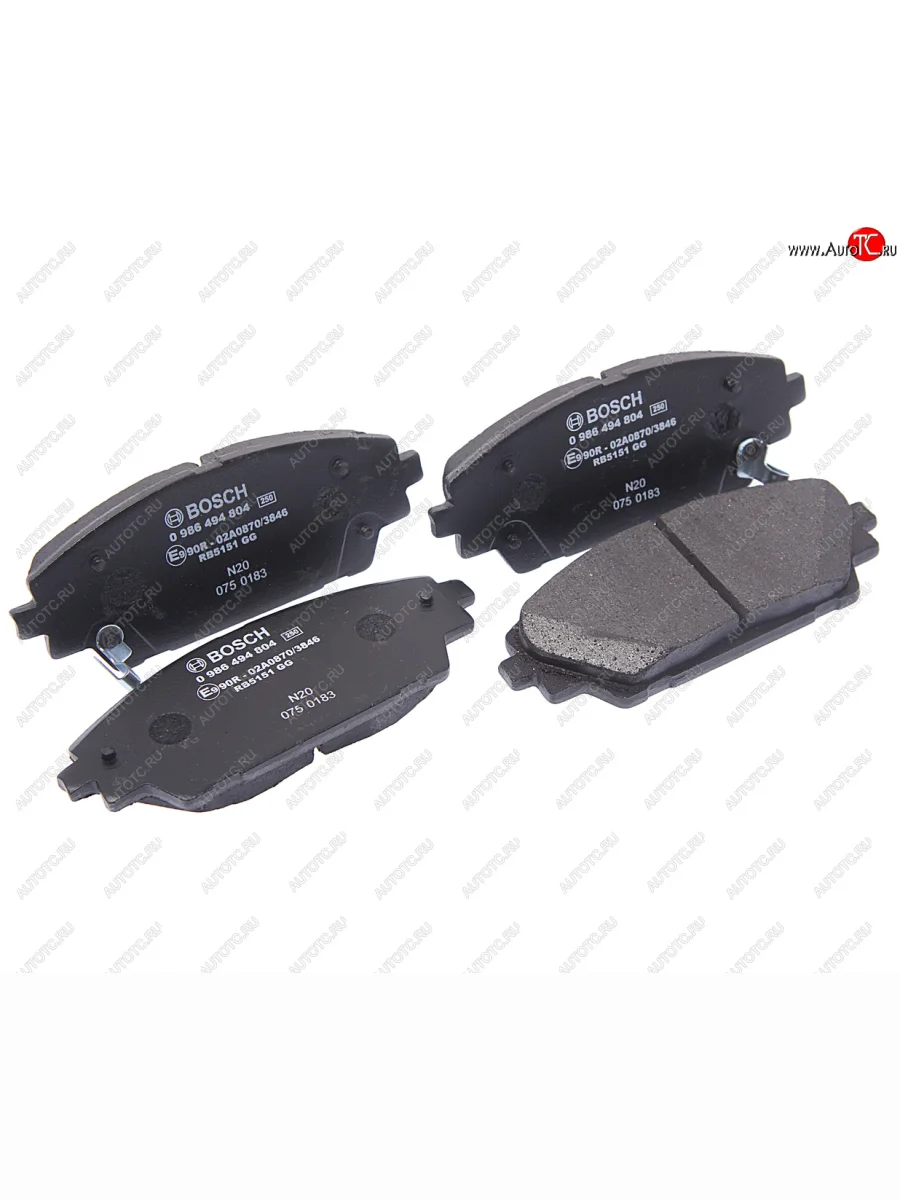 Колодки тормозные передние (4шт.) BOSCH Mazda 3/Axela BM дорестайлинг, хэтчбэк (2013-2016)  в Перми Пермском крае