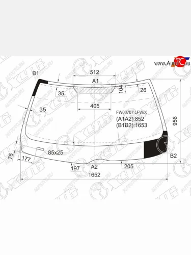 Стекло лобовое XYG Mercedes-Benz S class  W140 (1991-1998) Седан