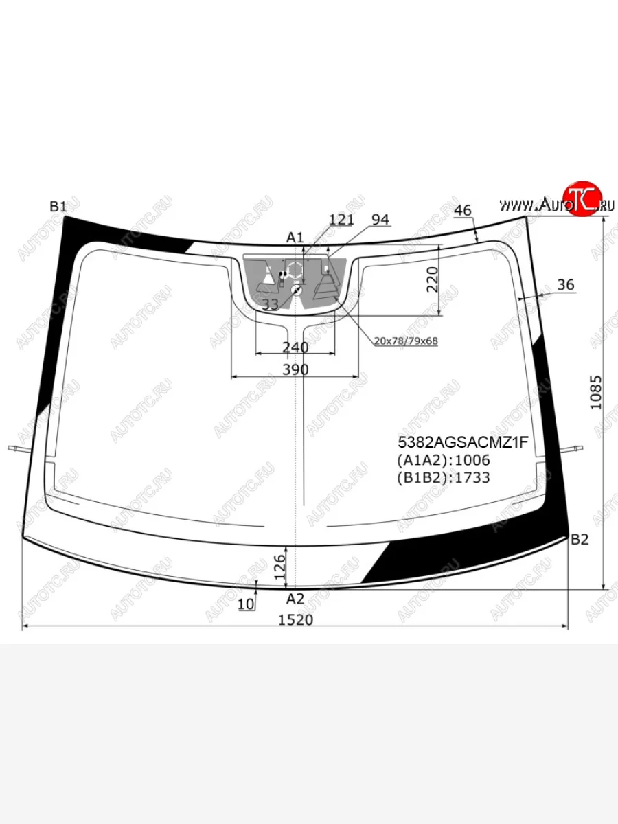 Стекло лобовое (Антенна Камера Датчик дождя Молдинг Измененная антенна) FUYAO  Mercedes-Benz Vito (2018-2025) W447  в Керчи Республика Крым