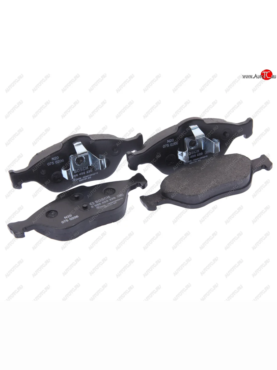 Колодки тормозные передние (4шт.) BOSCH Ford Fusion 1 хэтчбэк дорестайлинг (2002-2005)  в Самаре Самарской области